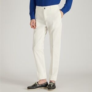 Incotex Slim-fit summer poplin trousers - optical white size US 34/L-Italy 50